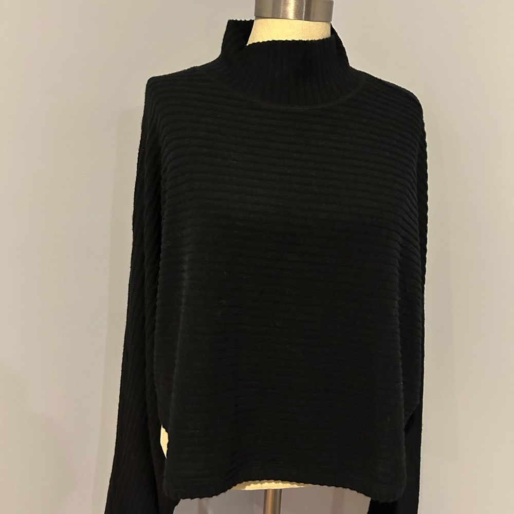 Pilcro Cozy Ribbed Turtleneck Batwing Pullover Sweater Size XL NWT - Picture 4 of 7